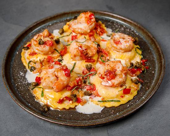 Garlic Prawn Ravioli
