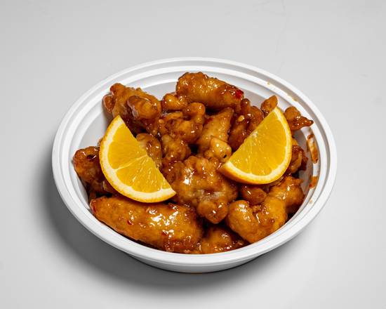 114. Orange Chicken or Beef