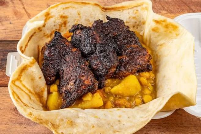 Jerk Chicken Roti