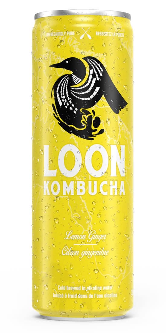 Loon Kombucha Lemon Ginger (355ml)