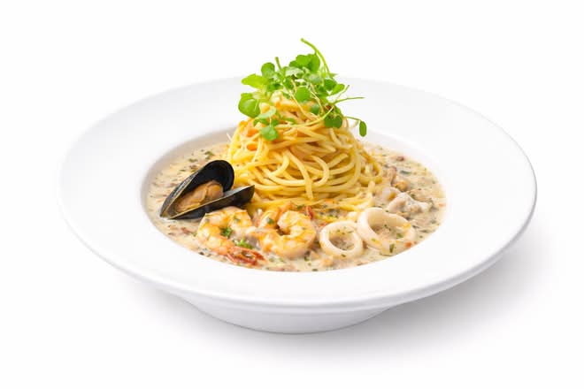 Seafood Cream Pasta