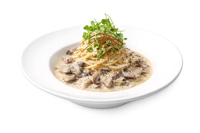 Mushroom Cream Pasta