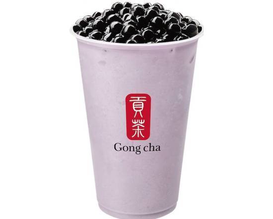 Coconut Taro Milk Tea with Pearls