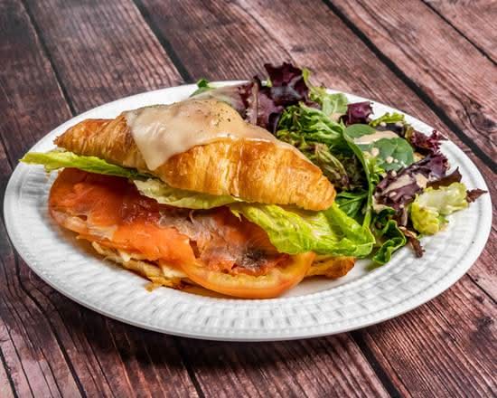 Smoked Salmon & Swiss Cheese Croissant
