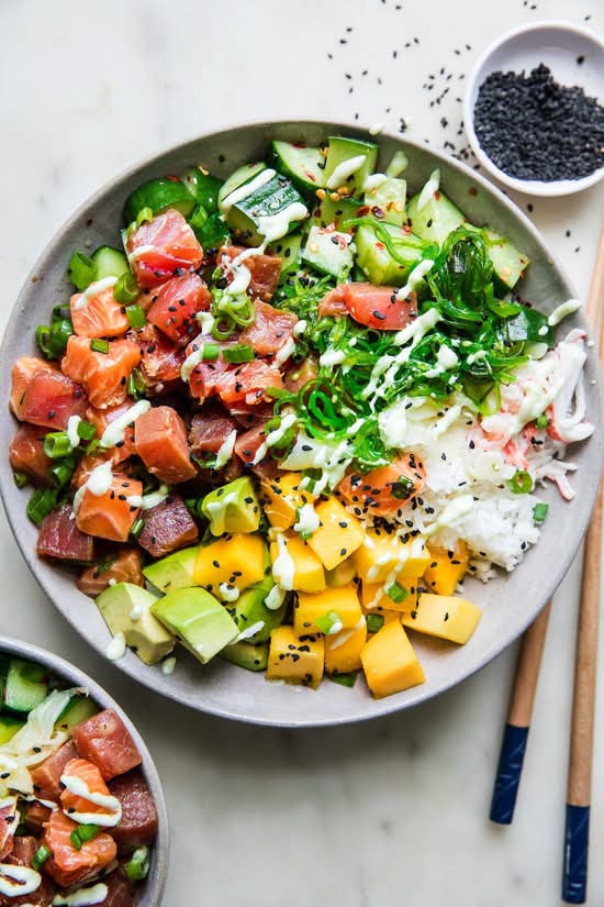 Saumon Cuit Poke Bowl