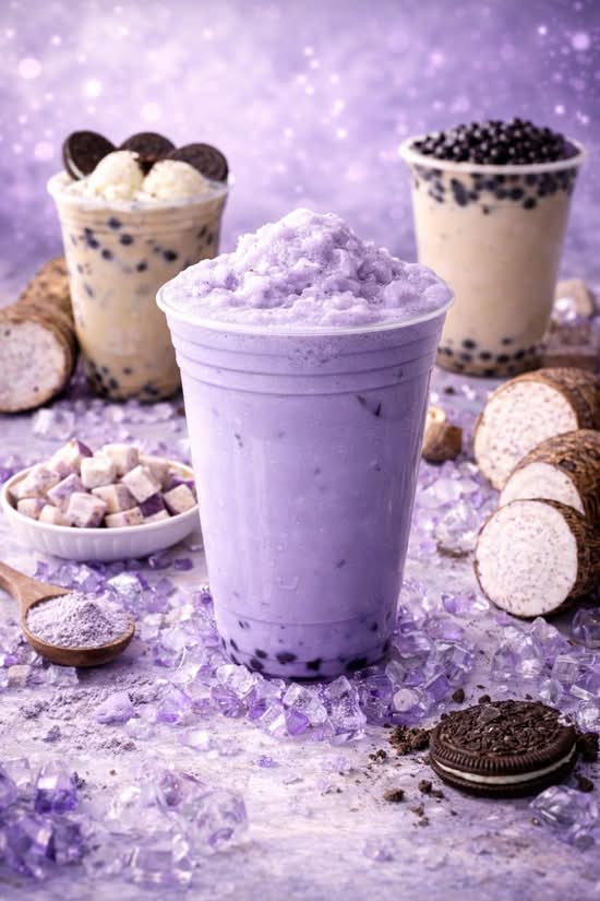 G1 Purple Taro Slush boba