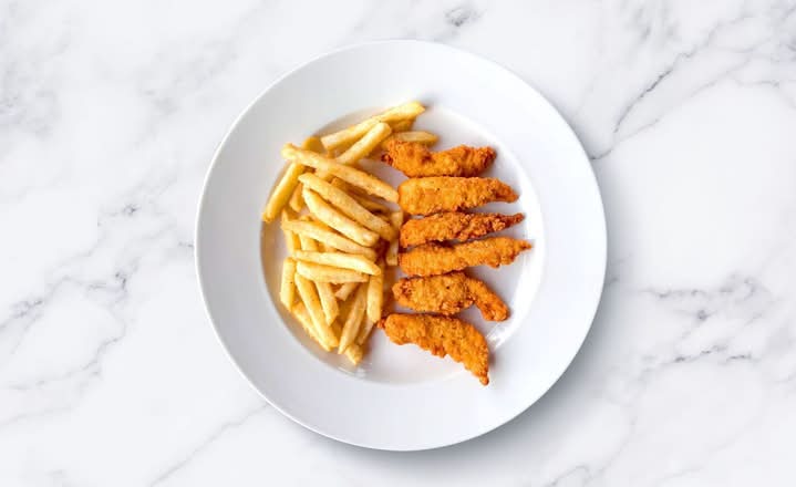 Chicken Strips with Fries (6 pcs)