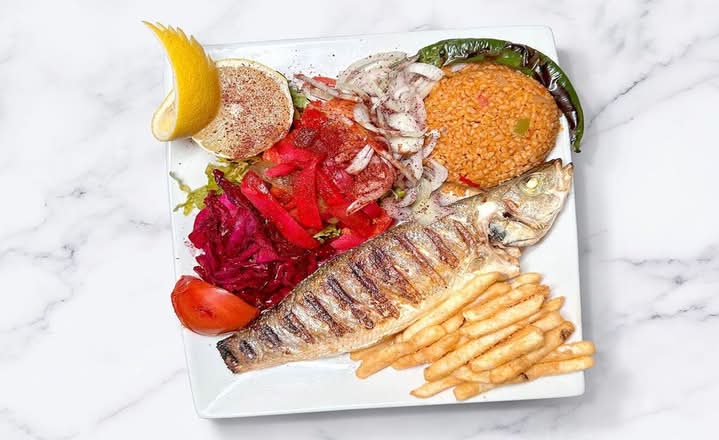 Sea Bass (Levrek) Fish Dinner