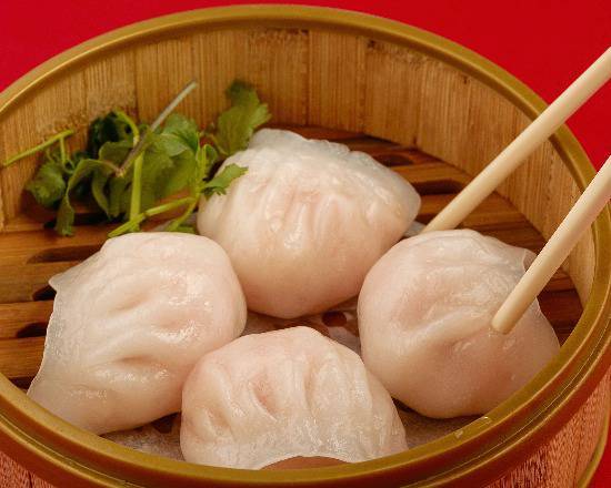7. Raviolis vapeur aux crevettes (4) / Steamed Shrimp Dumplings (4) 虾餃