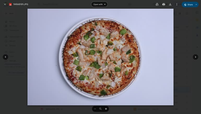 Small Chicken Alfredo Pizza