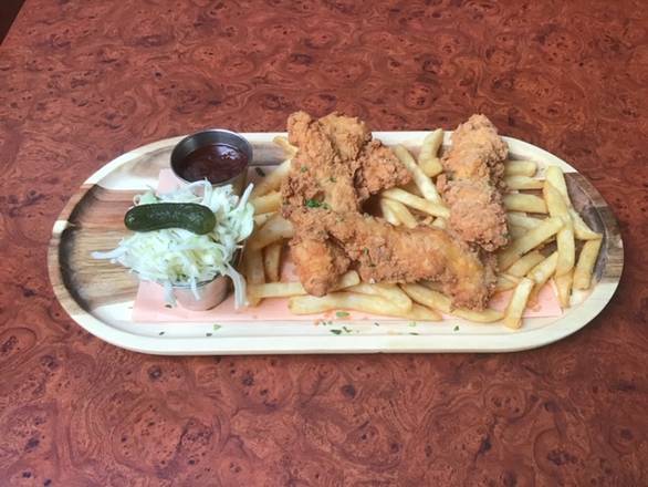 Croustillants de Poulet et Frites (3 mcx) / Crispy Chicken and Fries (3 pcs)