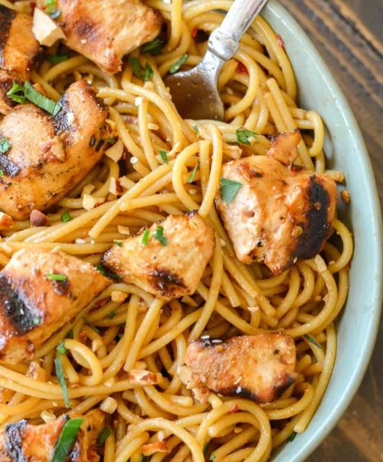 Sesame Ginger Chicken Noodles