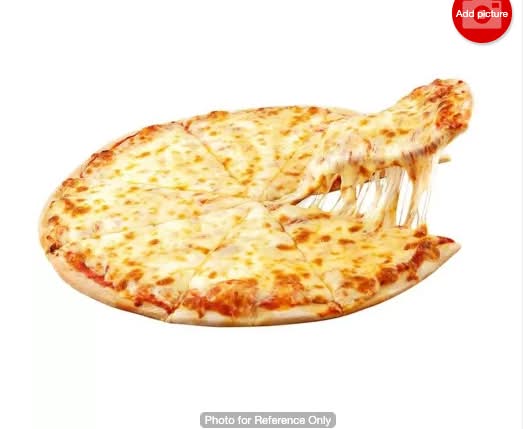 One topping pizza