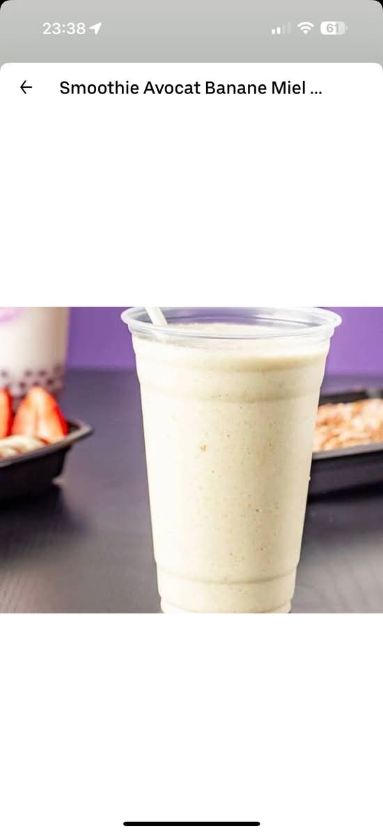 Smoothie Avocat Banane Miel Noix Lait / Smoothie Avocado Banana Honey Walnut Milk