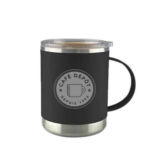 Tasse Thermos SM30 Noir-Argent / Black-Silver 12oz