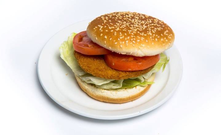 Burger poulet pané