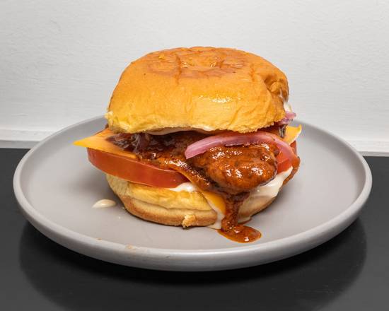 Fried Butter Chicken Burger