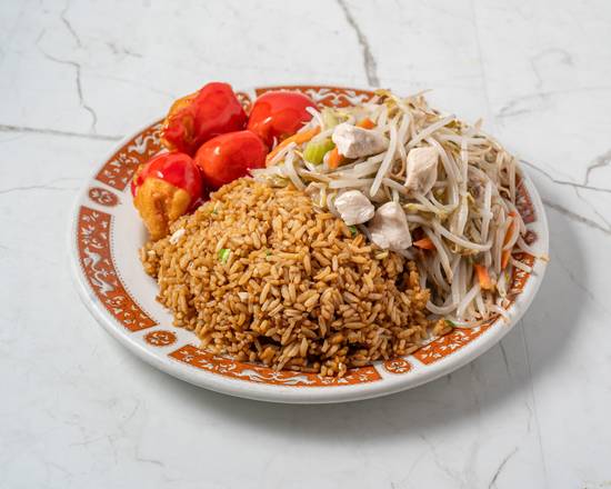 NO.3 Sweet and Sour Chicken Balls, Chicken Fried Rice, Chicken Chop Suey
