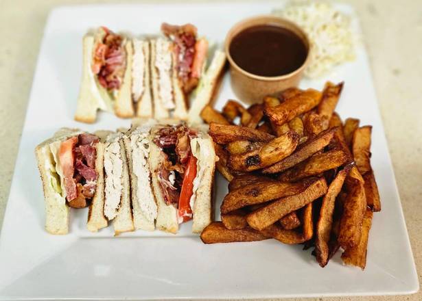 Club sandwich (White Meat) and 1 Pepsi