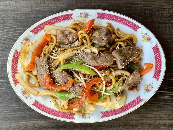 Black Pepper Beef Udon
