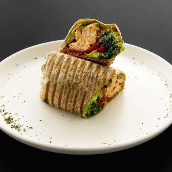 Grilled Salmon Wrap