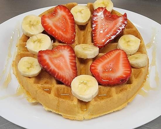 Fresh Strawberry Banana Waffle