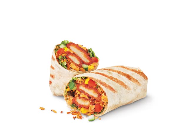 BBQ Crispy Chicken Loaded Wrap with Cheese