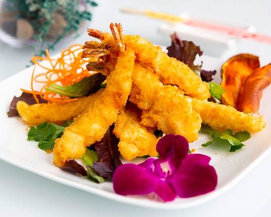 80. Tempura Crevettes / Shrimp Tempura (8 pieces)