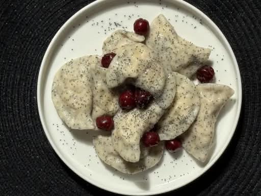 Poppy Seed Perogies with Apple and Cinnamon