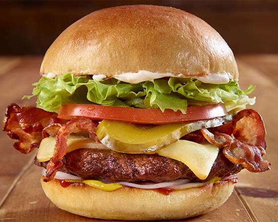 Smokey Cheddar Bacon Burger