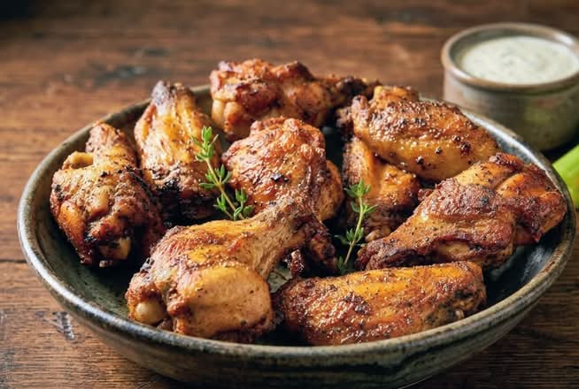 Oven Baked Chicken Wings (Halal)