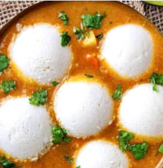 Sambar Idly (3pcs)