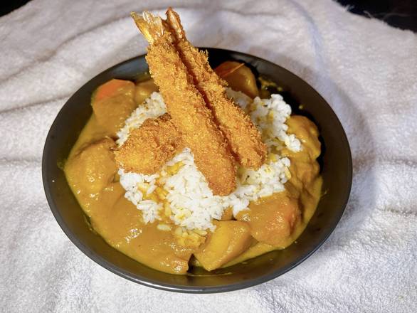 Curry Crevette-Tempura-Shrimp