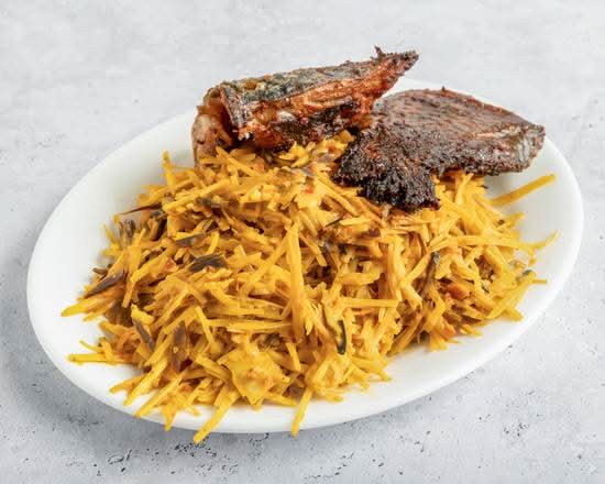 Abacha + Fried Fish