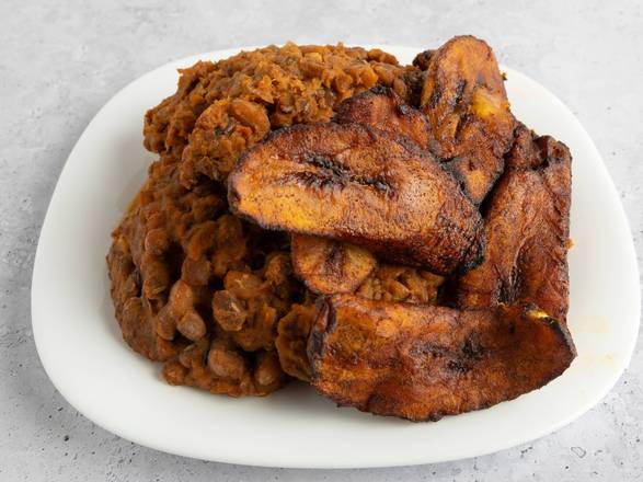 Beans + Fried Plantain + Fried Fish