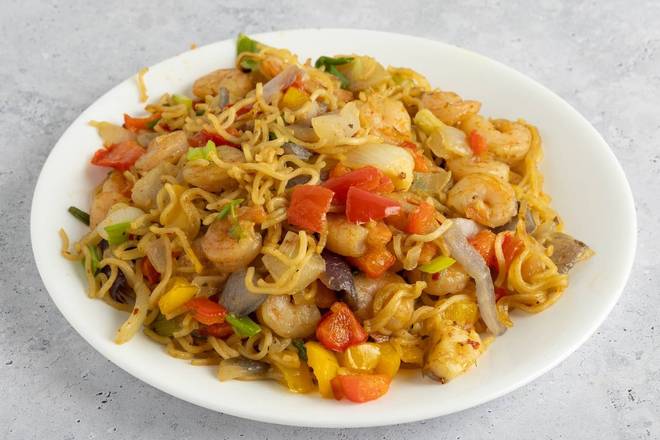 Noddles + Shrimps