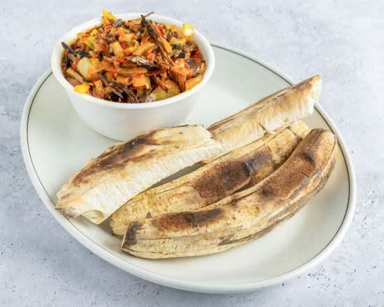 Roasted Yam with Ugba