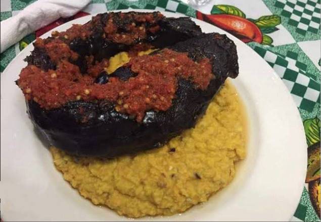 Ukwa (Breadfruit) + Fried Fish