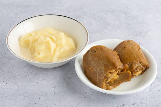 Pap + Fried Plantain + Fried Yam + Fried Egg