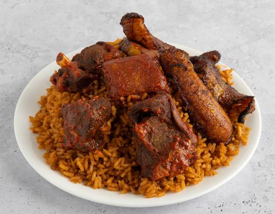 Jollof Rice + Chicken