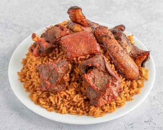 Jollof Rice +  Fish