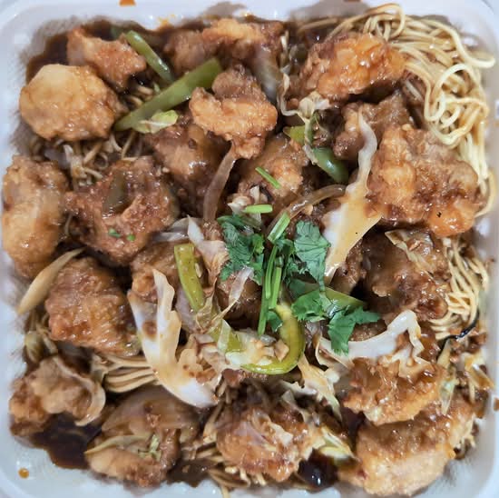 136. Manchurian-Style Chicken Chow Mein