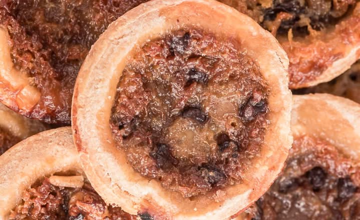 Rum raisin butter tart