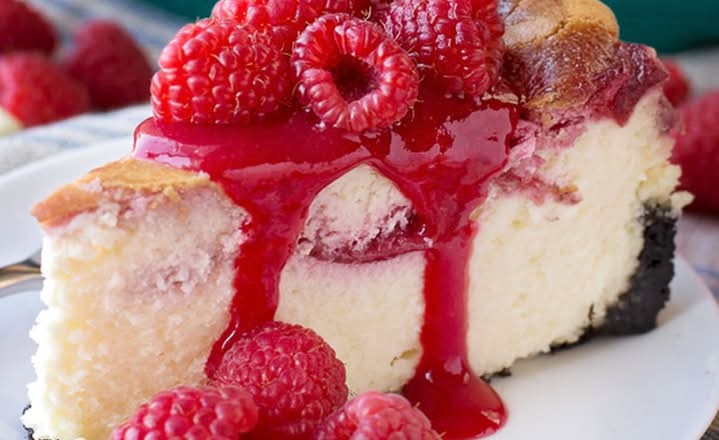 Raspberry cheesecake