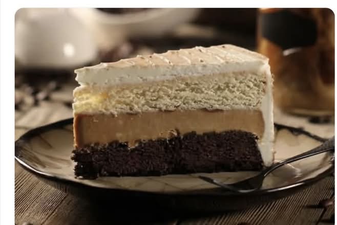 Salted caramel cold brew cake