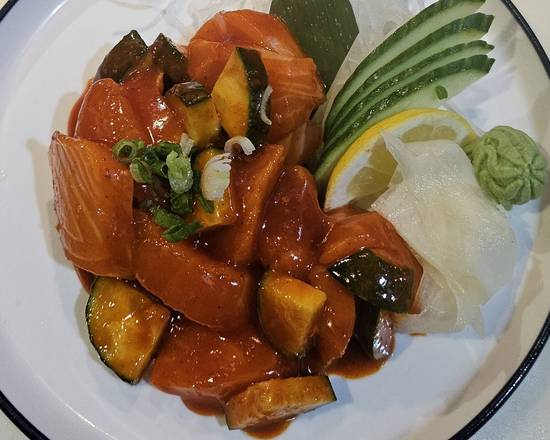 Spicy Salmon Sashimi (Full)
