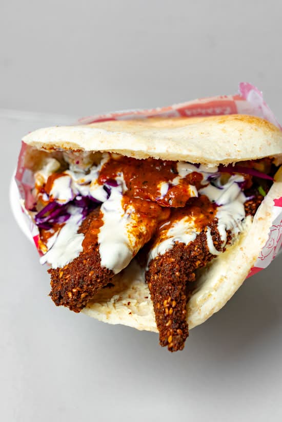 Pita Poulet Schnitzel