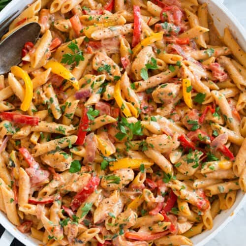 Spicy pepper chicken penne Family Size