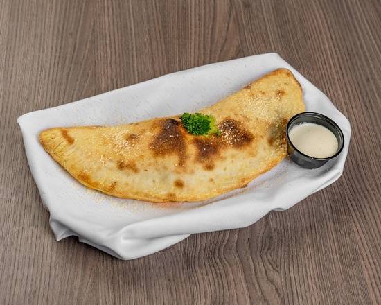 Broccoli cheese calzone