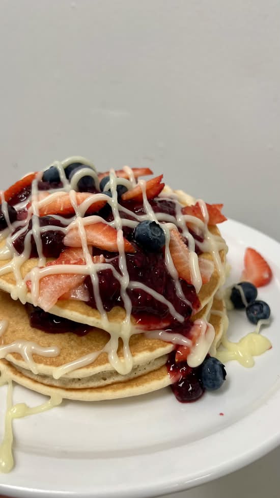 Double Berry Pancake Stack